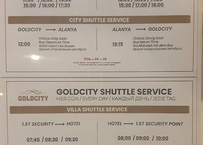 شقة فندقية Goldcity 2 Chambres, Vue Sur Mer, Aquapark Non Inclus ألانيا